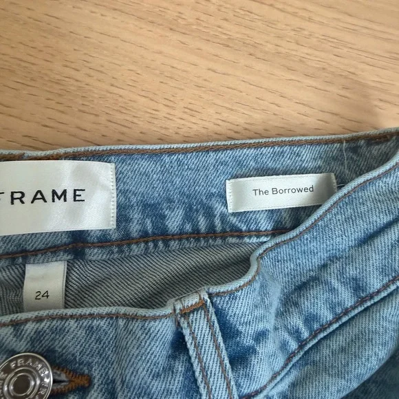 FRAME Denim Straight-Leg Jeans in Light Blue - Picture 2 of 5